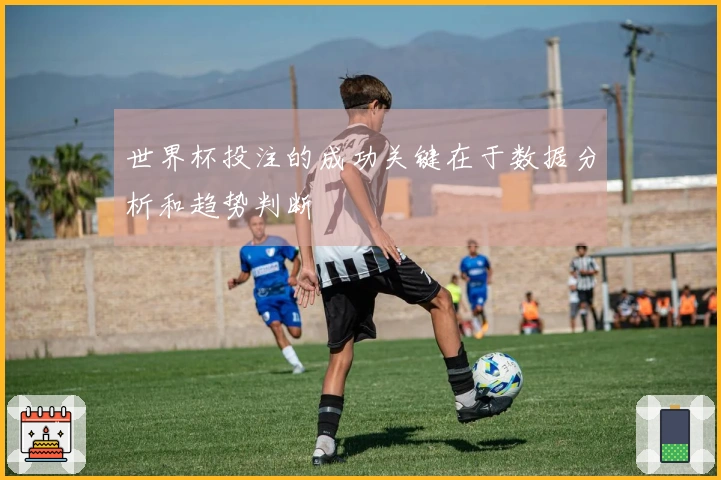 世界杯投注的成功关键在于数据分析和趋势判断